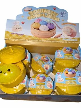 Squishy dumpling toys whole box 12 pieces box may vary by availability figets